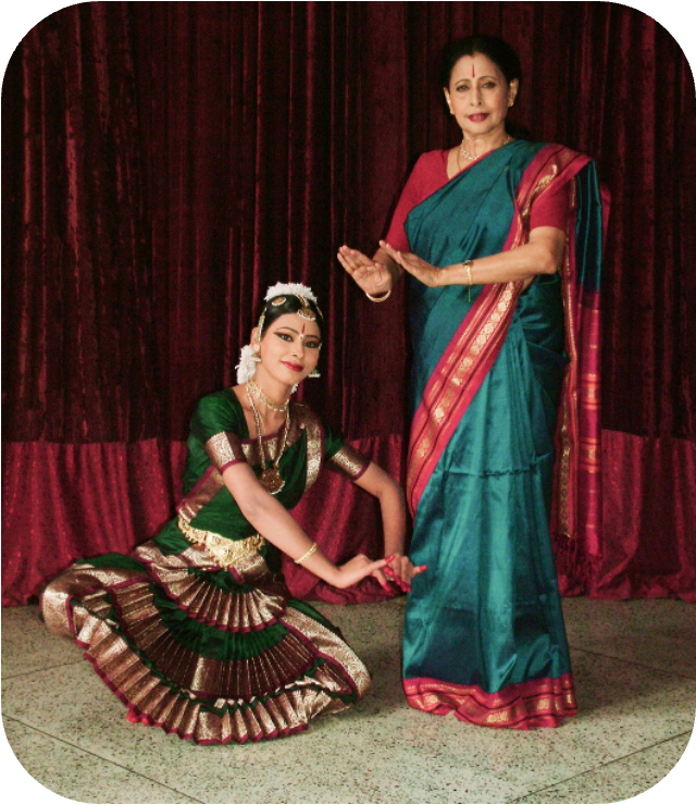 Ruchi Gupta with guru — classical dance